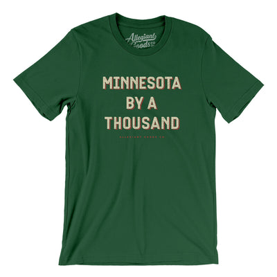 Minnesota By A Thousand Men/Unisex T-Shirt-Evergreen-Allegiant Goods Co. Vintage Sports Apparel