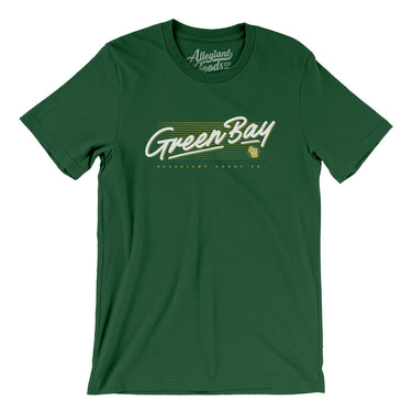 Green Bay Retro Men/Unisex T-Shirt-Allegiant Goods Co. Vintage Sports Apparel