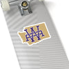 Washington Home State Sticker (Purple & Vegas Gold)-6x6"-Allegiant Goods Co. Vintage Sports Apparel