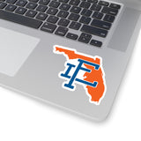 Florida Home State Sticker (Orange & Blue)-Allegiant Goods Co. Vintage Sports Apparel