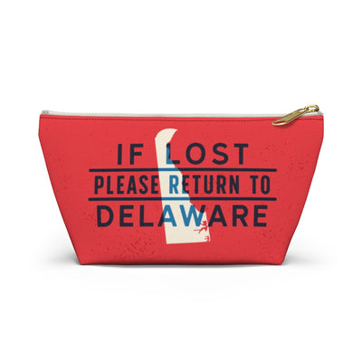 If Lost Return to Delaware Accessory Bag-Small-Allegiant Goods Co. Vintage Sports Apparel