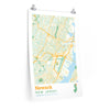 Newark New Jersey City Street Map Poster-20″ × 30″-Allegiant Goods Co. Vintage Sports Apparel