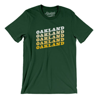 Oakland Vintage Repeat Men/Unisex T-Shirt-Forest-Allegiant Goods Co. Vintage Sports Apparel