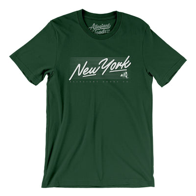 New York Retro Men/Unisex T-Shirt-Forest-Allegiant Goods Co. Vintage Sports Apparel