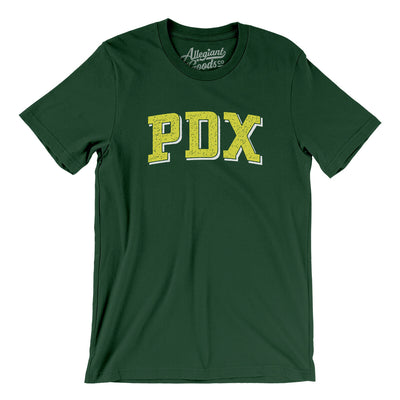 Pdx Varsity Men/Unisex T-Shirt-Forest-Allegiant Goods Co. Vintage Sports Apparel