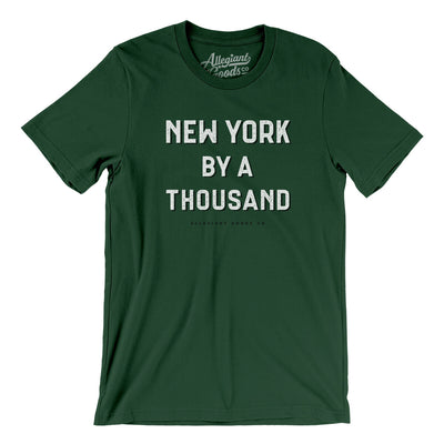 New York Football By A Thousand Men/Unisex T-Shirt-Forest-Allegiant Goods Co. Vintage Sports Apparel