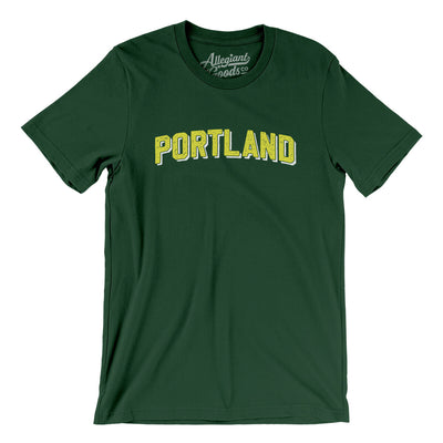 Portland Varsity Men/Unisex T-Shirt-Forest-Allegiant Goods Co. Vintage Sports Apparel
