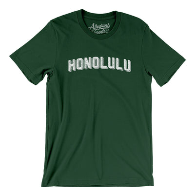 Honolulu Varsity Men/Unisex T-Shirt-Forest-Allegiant Goods Co. Vintage Sports Apparel