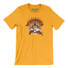 Adirondack Icehawks Men/Unisex T-Shirt-Gold-Allegiant Goods Co. Vintage Sports Apparel