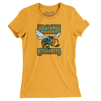 Rio Grande Valley Killer Bees Hockey Women's T-Shirt-Allegiant Goods Co. Vintage Sports Apparel