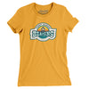Port Huron Beacons Hockey Women's T-Shirt-Gold-Allegiant Goods Co. Vintage Sports Apparel
