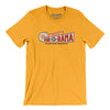 Shaheen's Fun-O-Rama Amusement Park Men/Unisex T-Shirt-Gold-Allegiant Goods Co. Vintage Sports Apparel