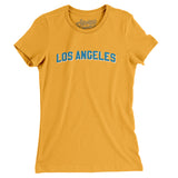 Los Angeles Varsity Women's T-Shirt-Allegiant Goods Co. Vintage Sports Apparel
