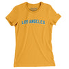 Los Angeles Varsity Women's T-Shirt-Gold-Allegiant Goods Co. Vintage Sports Apparel