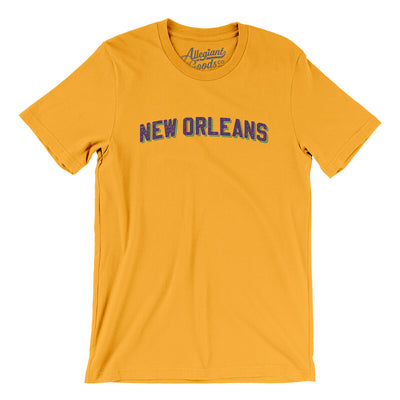 New Orleans Varsity Men/Unisex T-Shirt-Gold-Allegiant Goods Co. Vintage Sports Apparel