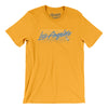 Los Angeles Retro Men/Unisex T-Shirt-Gold-Allegiant Goods Co. Vintage Sports Apparel