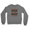 Woof Woof Midweight French Terry Crewneck Sweatshirt-Graphite Heather-Allegiant Goods Co. Vintage Sports Apparel