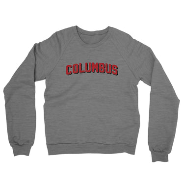 Columbus Varsity Midweight French Terry Crewneck Sweatshirt-Allegiant Goods Co. Vintage Sports Apparel