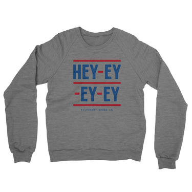 Hey-Ey-Ey-Ey Midweight French Terry Crewneck Sweatshirt-Allegiant Goods Co. Vintage Sports Apparel