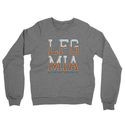 Lfg Mia Midweight French Terry Crewneck Sweatshirt-Graphite Heather-Allegiant Goods Co. Vintage Sports Apparel