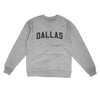 Dallas Varsity Midweight Crewneck Sweatshirt-Grey Heather-Allegiant Goods Co. Vintage Sports Apparel