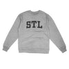 Stl Varsity Midweight Crewneck Sweatshirt-Grey Heather-Allegiant Goods Co. Vintage Sports Apparel