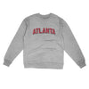 Atlanta Varsity Midweight Crewneck Sweatshirt-Grey Heather-Allegiant Goods Co. Vintage Sports Apparel