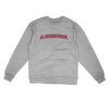 Albuquerque Varsity Midweight Crewneck Sweatshirt-Grey Heather-Allegiant Goods Co. Vintage Sports Apparel
