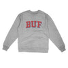 BUF Varsity Midweight Crewneck Sweatshirt-Grey Heather-Allegiant Goods Co. Vintage Sports Apparel