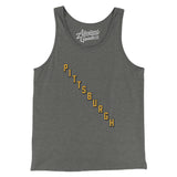 Pittsburgh Hockey Jersey Men/Unisex Tank Top-Grey TriBlend-Allegiant Goods Co. Vintage Sports Apparel