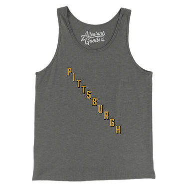 Pittsburgh Hockey Jersey Men/Unisex Tank Top-Grey TriBlend-Allegiant Goods Co. Vintage Sports Apparel