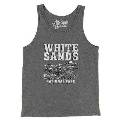 White Sands National Park Men/Unisex Tank Top-Grey TriBlend-Allegiant Goods Co. Vintage Sports Apparel