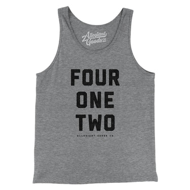 Pittsburgh 412 Men/Unisex Tank Top-Grey TriBlend-Allegiant Goods Co. Vintage Sports Apparel