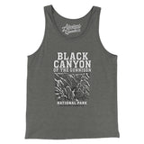 Black Canyon Of The Gunnison National Park Men/Unisex Tank Top-Grey TriBlend-Allegiant Goods Co. Vintage Sports Apparel