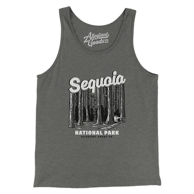 Sequoia National Park Men/Unisex Tank Top-Grey TriBlend-Allegiant Goods Co. Vintage Sports Apparel