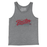 Boston Retro Men/Unisex Tank Top-Grey TriBlend-Allegiant Goods Co. Vintage Sports Apparel