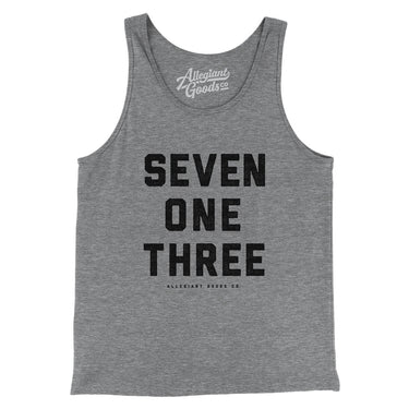 Houston 713 Men/Unisex Tank Top-Allegiant Goods Co. Vintage Sports Apparel