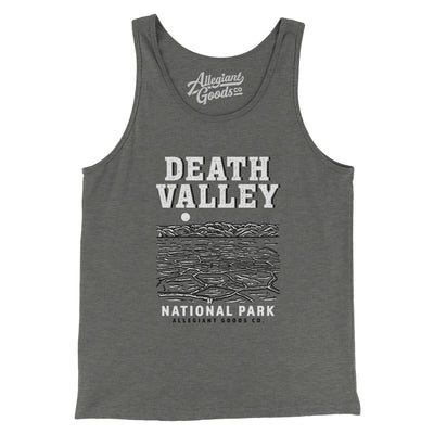 Death Valley National Park Men/Unisex Tank Top-Grey TriBlend-Allegiant Goods Co. Vintage Sports Apparel