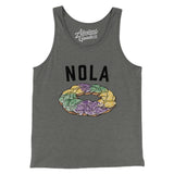 New Orleans King Cake Men/Unisex Tank Top-Grey TriBlend-Allegiant Goods Co. Vintage Sports Apparel
