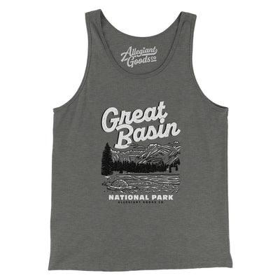 Great Basin National Park Men/Unisex Tank Top-Grey TriBlend-Allegiant Goods Co. Vintage Sports Apparel