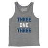 Detroit 313 Area Code Men/Unisex Tank Top-Grey TriBlend-Allegiant Goods Co. Vintage Sports Apparel