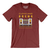 Cleveland Arena Men/Unisex T-Shirt-Heather Cardinal-Allegiant Goods Co. Vintage Sports Apparel