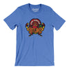 San Angelo Outlaws Men/Unisex T-Shirt-Heather Columbia Blue-Allegiant Goods Co. Vintage Sports Apparel