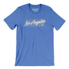 Los Angeles Retro Men/Unisex T-Shirt-Heather Columbia Blue-Allegiant Goods Co. Vintage Sports Apparel