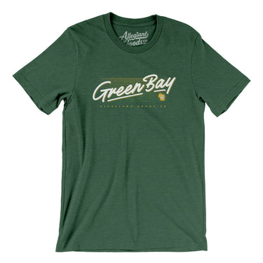 Green Bay Retro Men/Unisex T-Shirt-Allegiant Goods Co. Vintage Sports Apparel