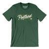Portland Retro Men/Unisex T-Shirt-Heather Forest-Allegiant Goods Co. Vintage Sports Apparel