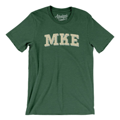 Mke Varsity Men/Unisex T-Shirt-Heather Forest-Allegiant Goods Co. Vintage Sports Apparel