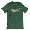Oakland Retro Men/Unisex T-Shirt-Heather Forest-Allegiant Goods Co. Vintage Sports Apparel