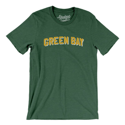 Green Bay Varsity Men/Unisex T-Shirt-Heather Forest-Allegiant Goods Co. Vintage Sports Apparel