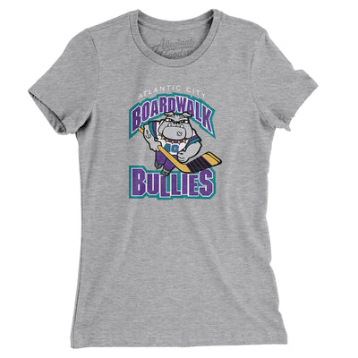 Atlantic City Boardwalk Bullies Women's T-Shirt-Heather Grey-Allegiant Goods Co. Vintage Sports Apparel